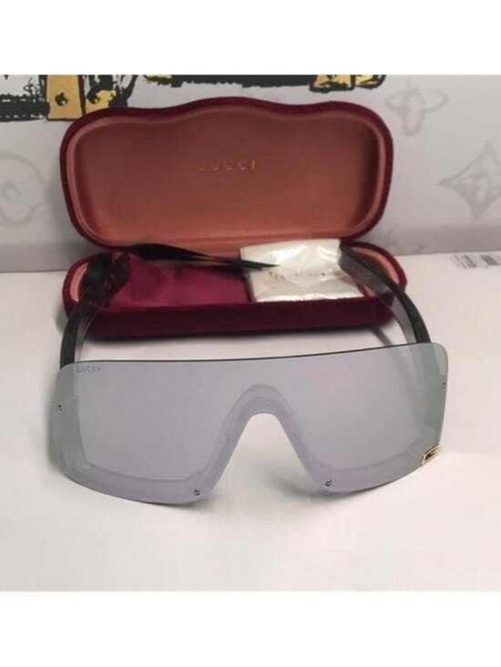 Authentic Gucci GG1637S 002 Silver Mirror Sunglasses – New main image 7
